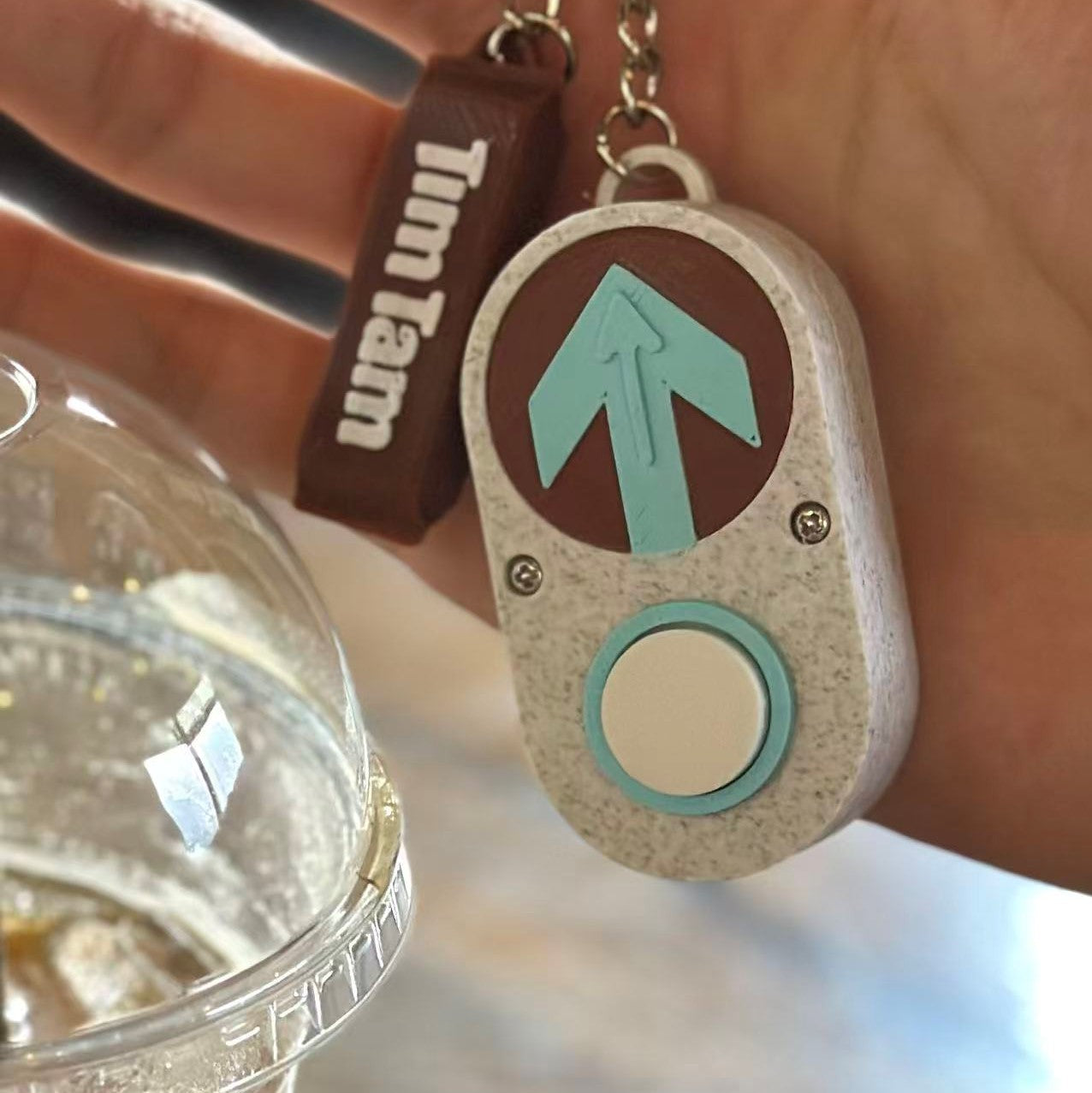 Pedestrian Button Sea Salt Tim Tam Edition | 3D Printed