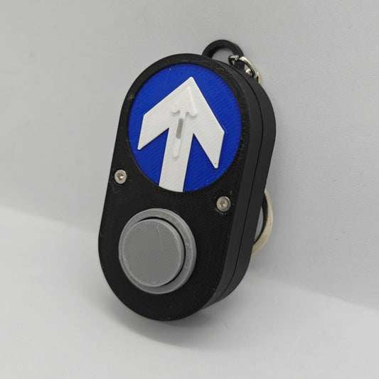 Pedestrain Push Button Key Chain Real Sound Edition | 3D Printed
