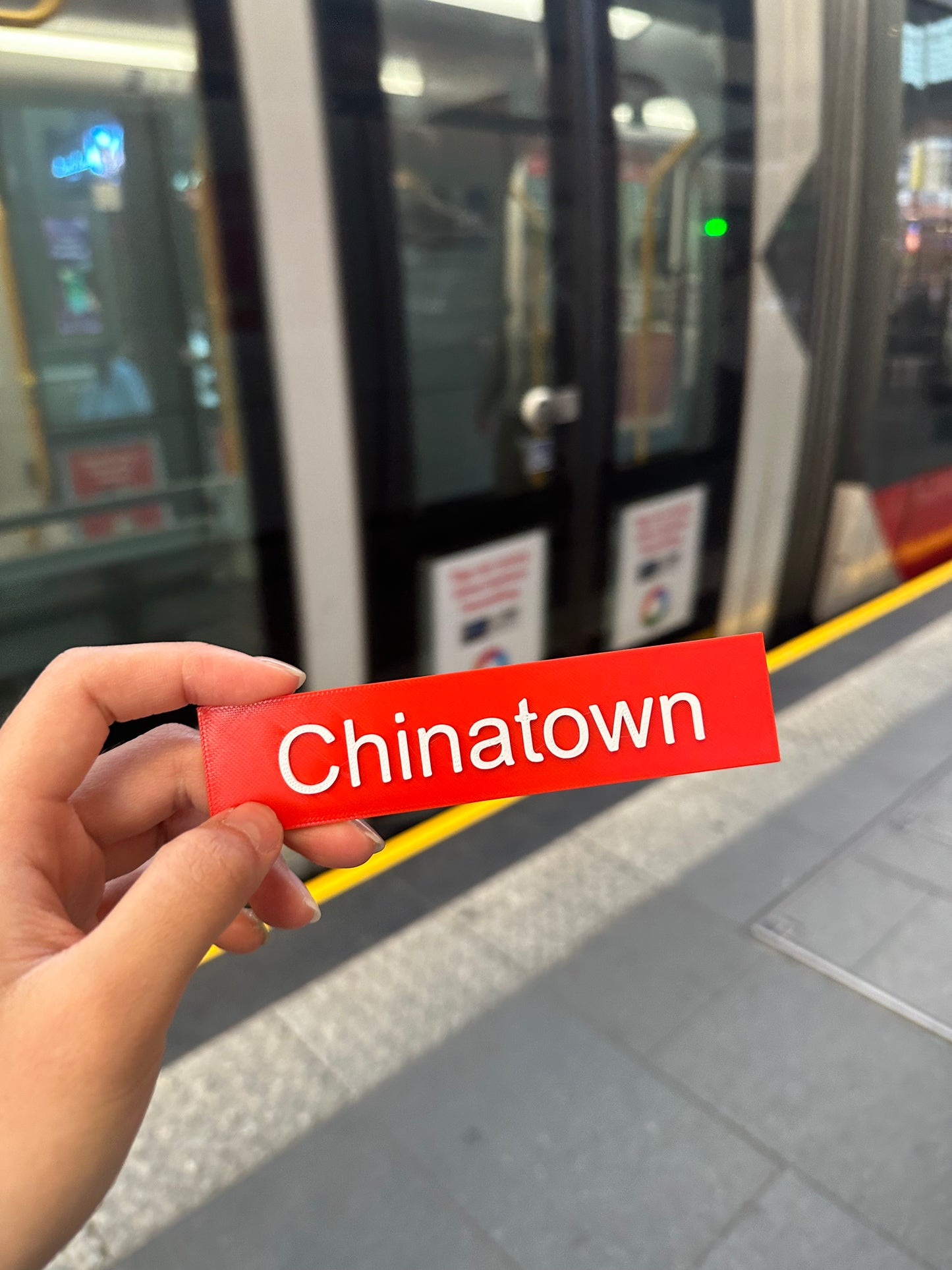 Sydney Light Rail Station Sign Fridge Magnets | 3D Printed