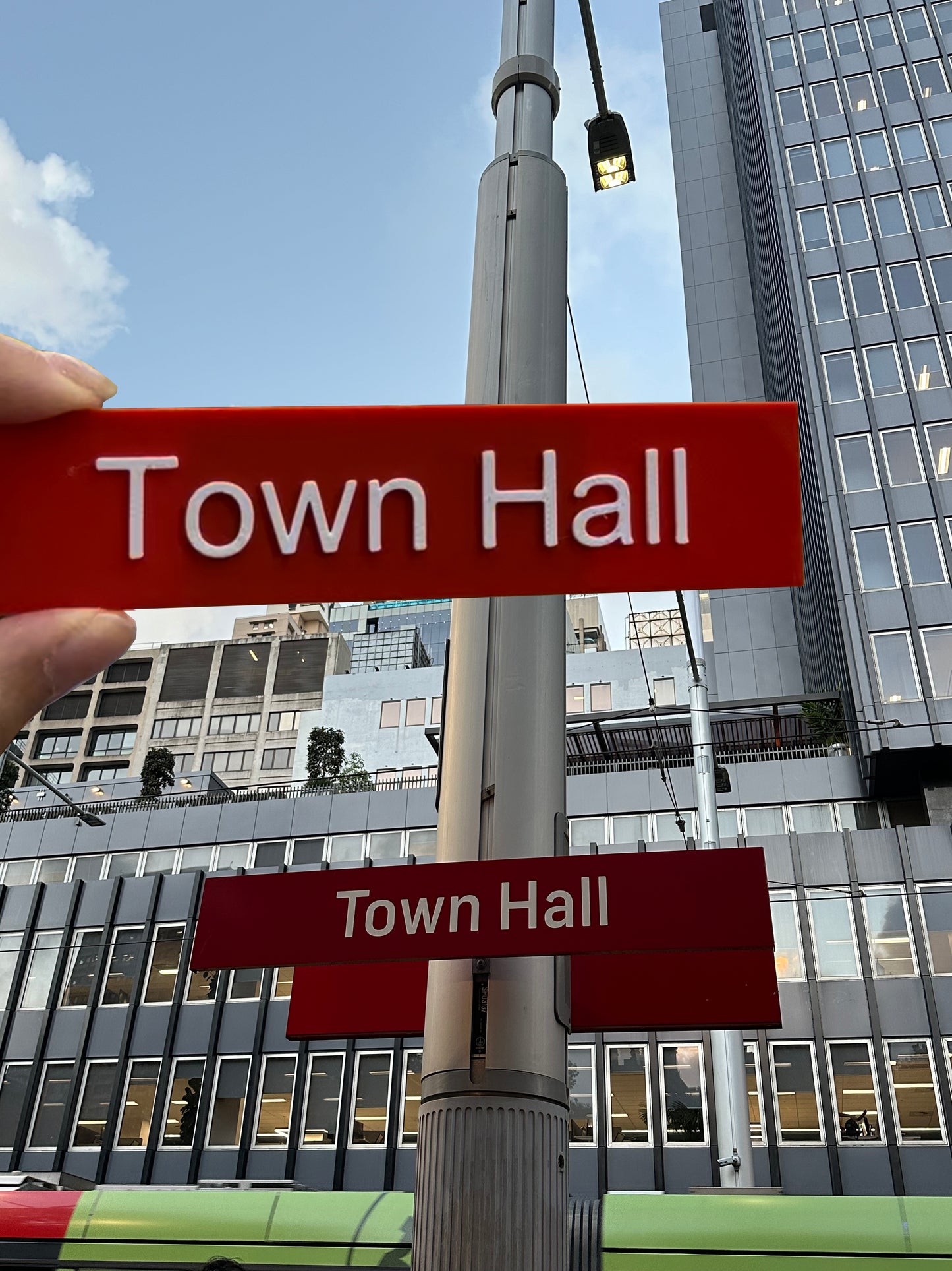 Sydney Light Rail Station Sign Fridge Magnets | 3D Printed