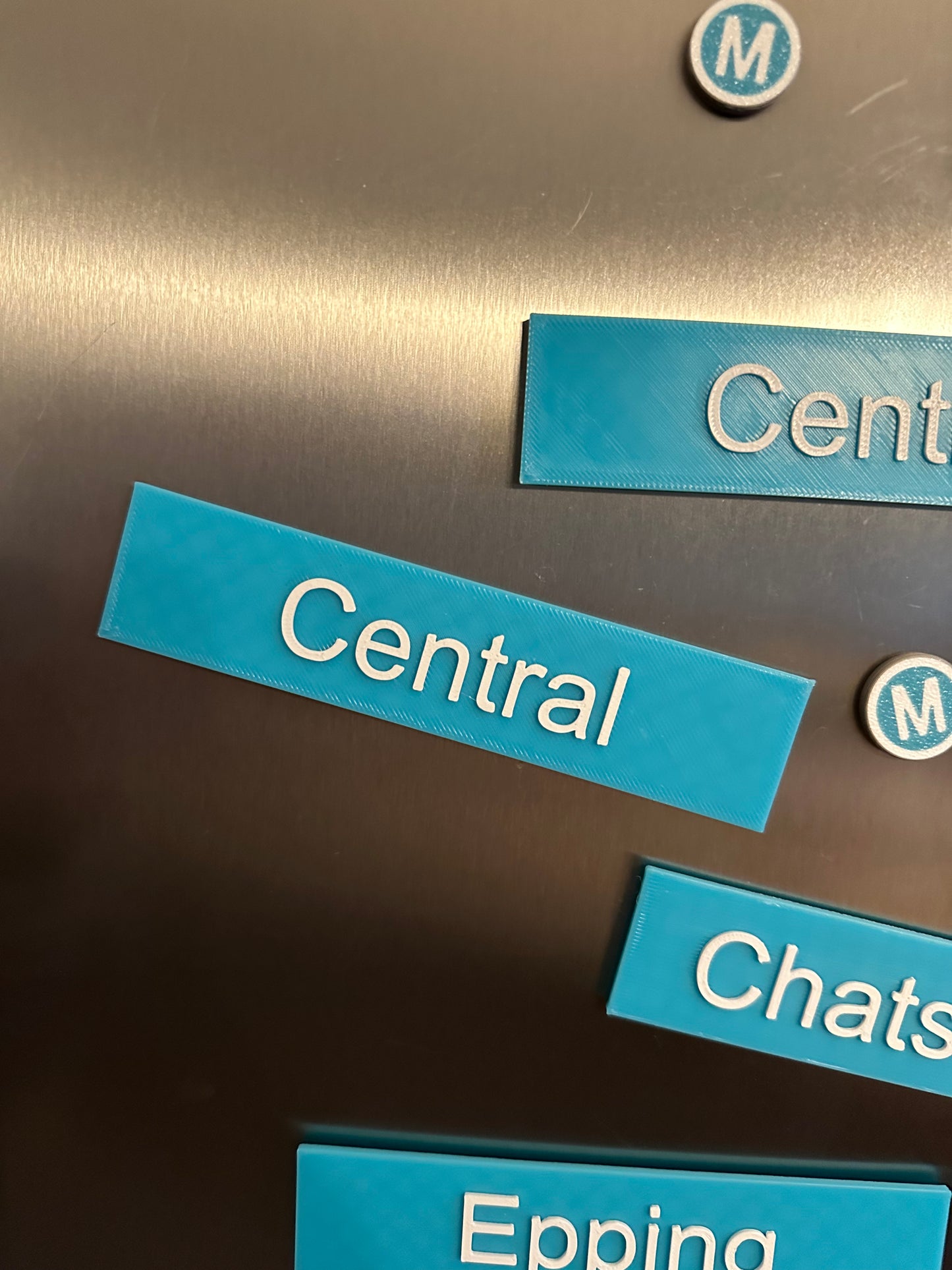 Sydney Metro Station Sign Fridge Magnets | 3D Printed