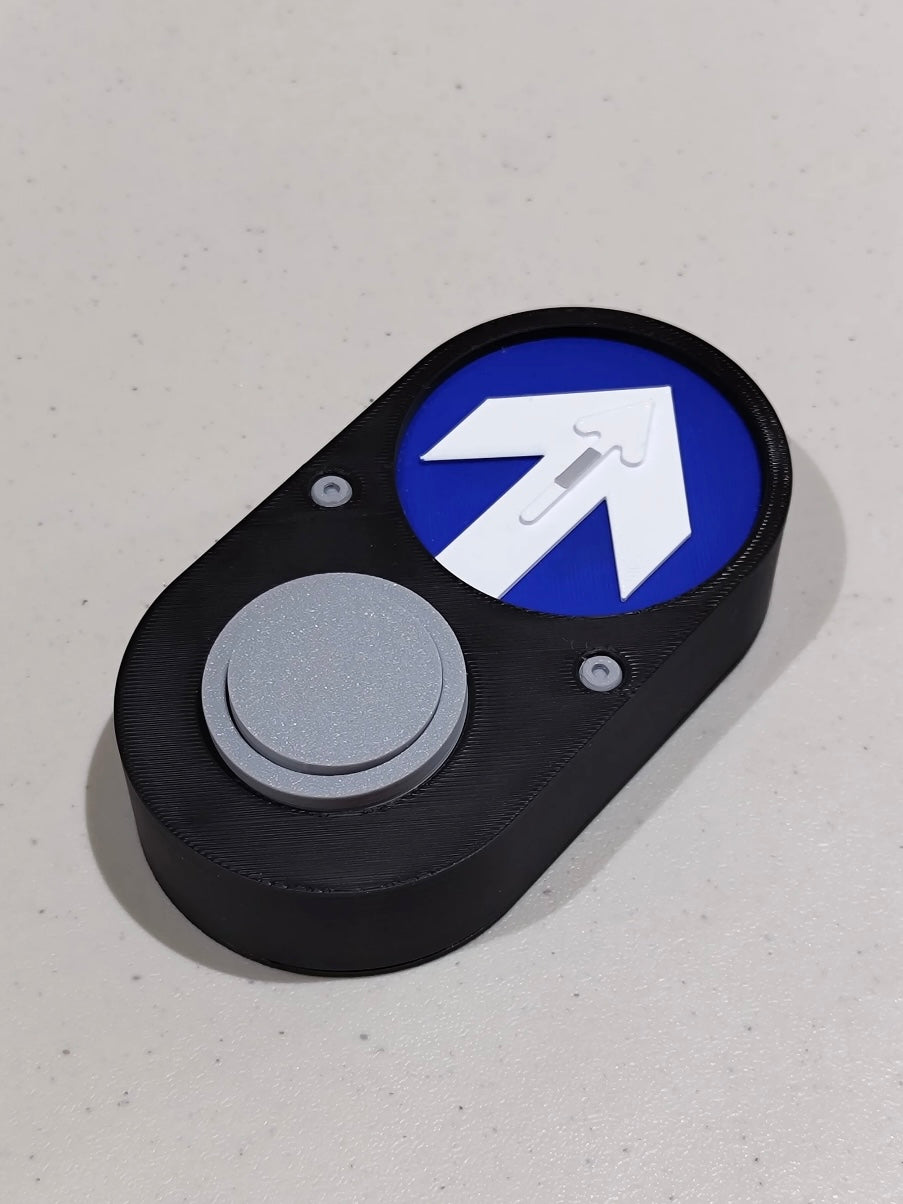 Australian Pedestrian Button – 12cm Desktop Display Edition