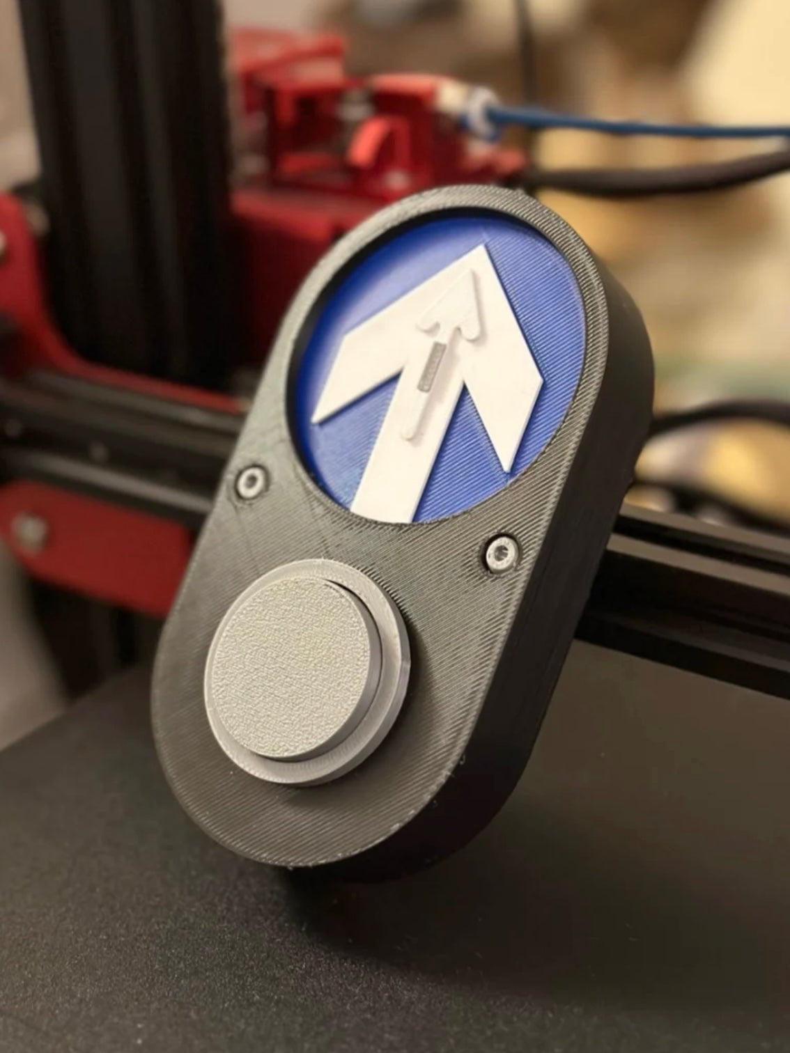 Australian Pedestrian Button – 12cm Desktop Display Edition