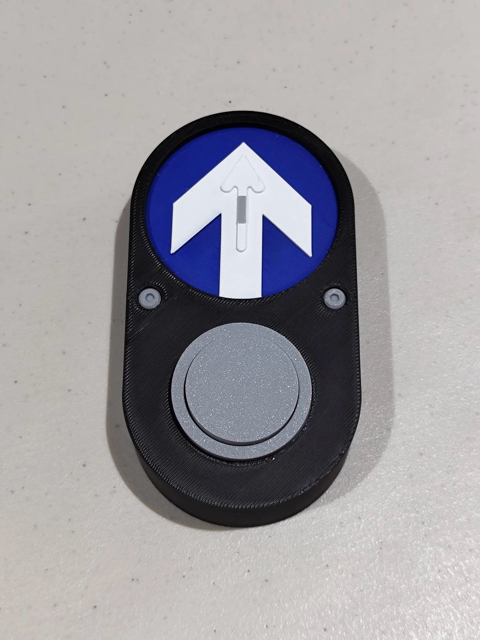 Australian Pedestrian Button – 12cm Desktop Display Edition