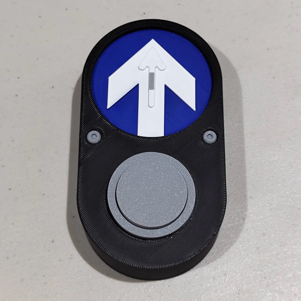 Australian Pedestrian Button – 12cm Desktop Display Edition