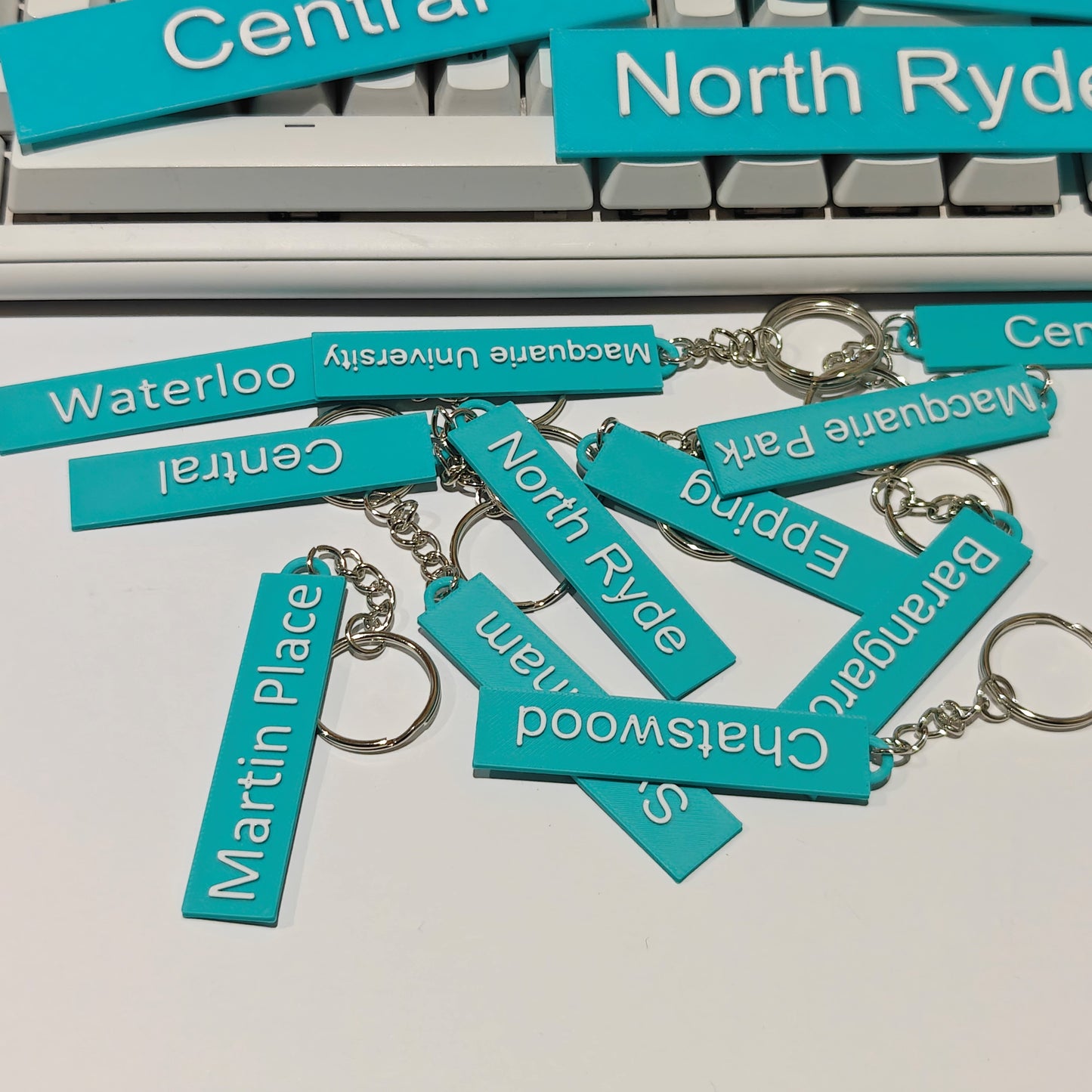 Sydney Metro Station Key Chains | 3D Printed