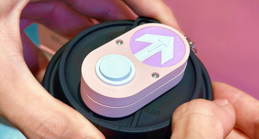 Pedestrain Push Button Key Chain Cherry Blossom Edition | 3D Printed