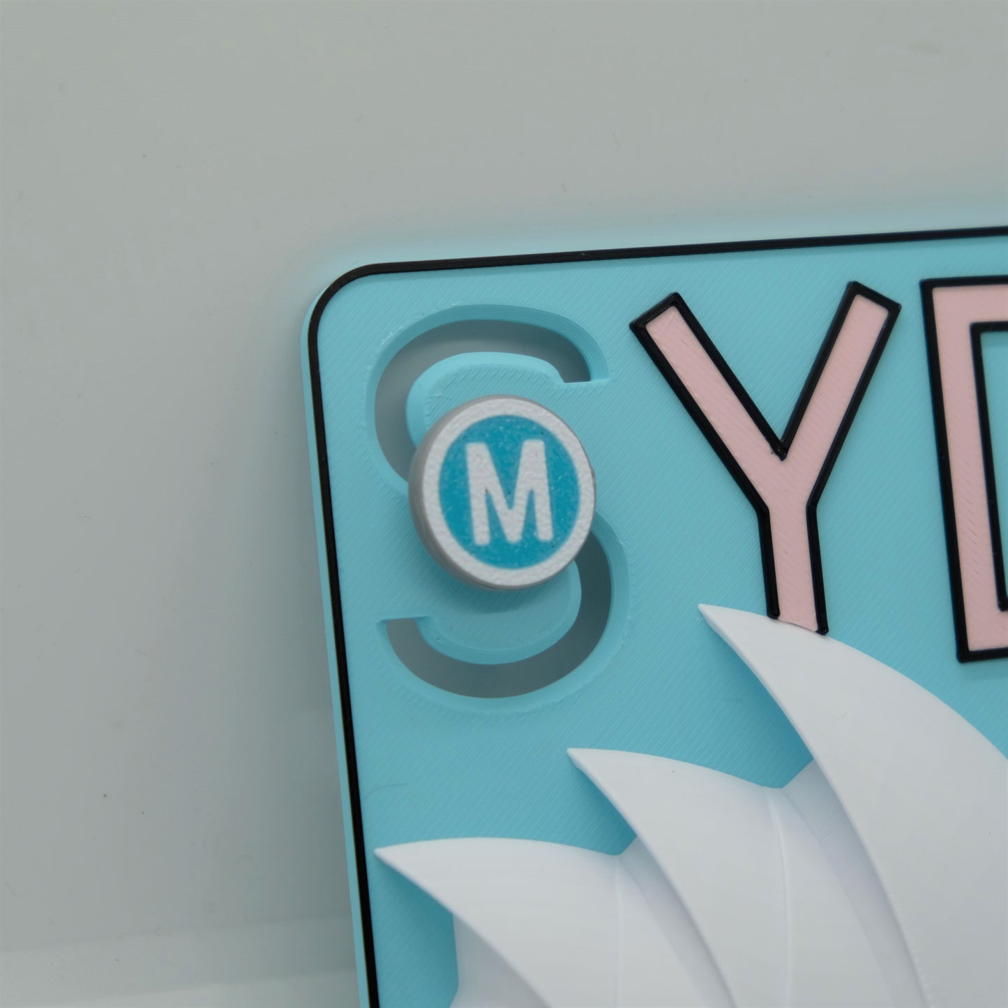 Slidable Sydney Theme Fridge Magnet | 3D Printed