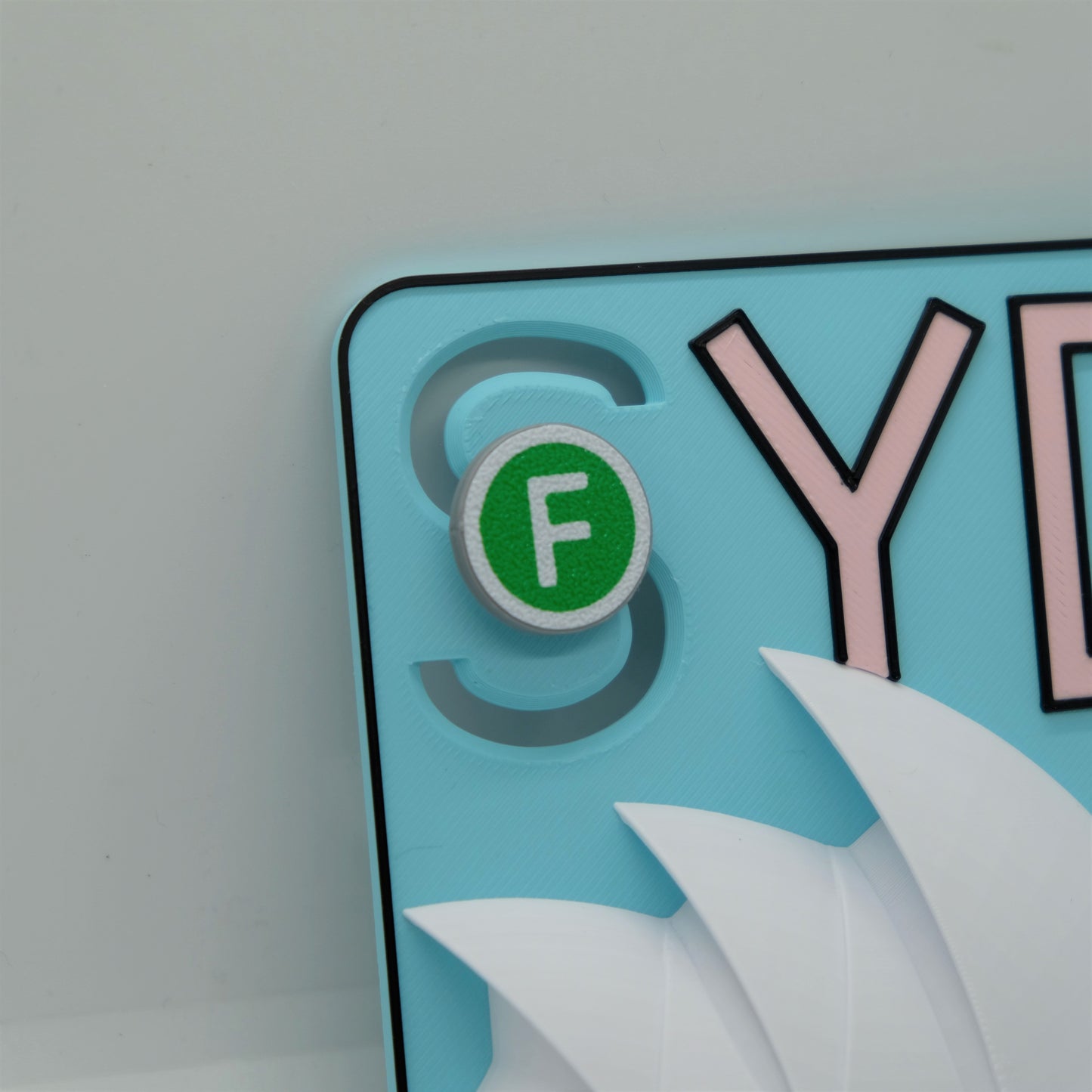 Slidable Sydney Theme Fridge Magnet | 3D Printed