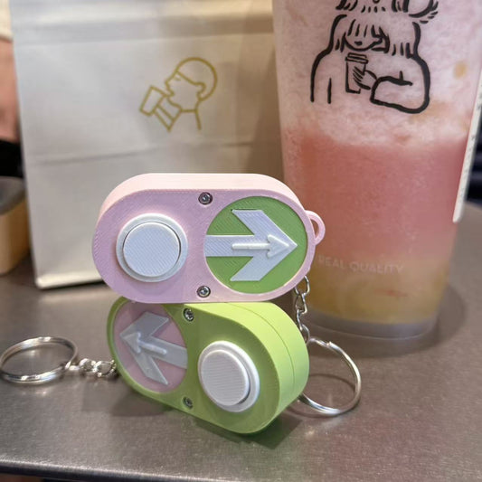 Pedestrian Button Strawberry Matcha Edition | 3D Printed