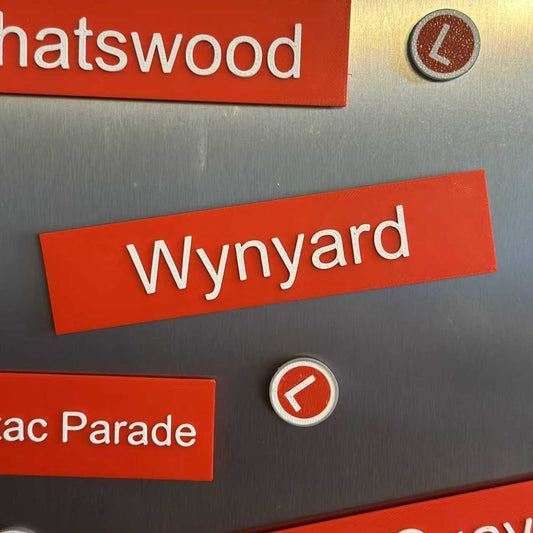 Sydney Train & Light Rail& Metro Station Fridge Magnets | 3D Printed