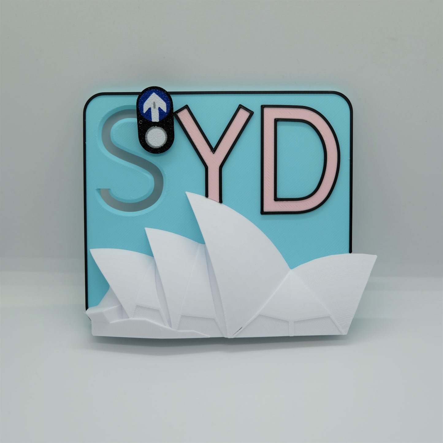 Slidable Sydney Theme Fridge Magnet | 3D Printed