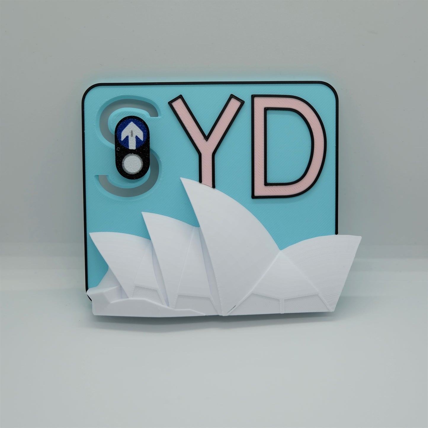 Slidable Sydney Theme Fridge Magnet | 3D Printed