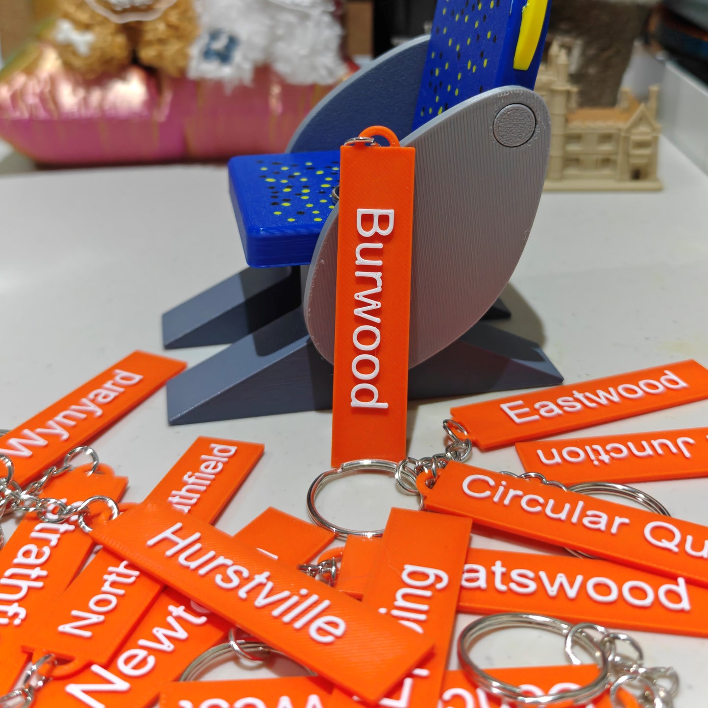 Sydney Train & Light Rail& Metro Station Key Chains | 3D Printed