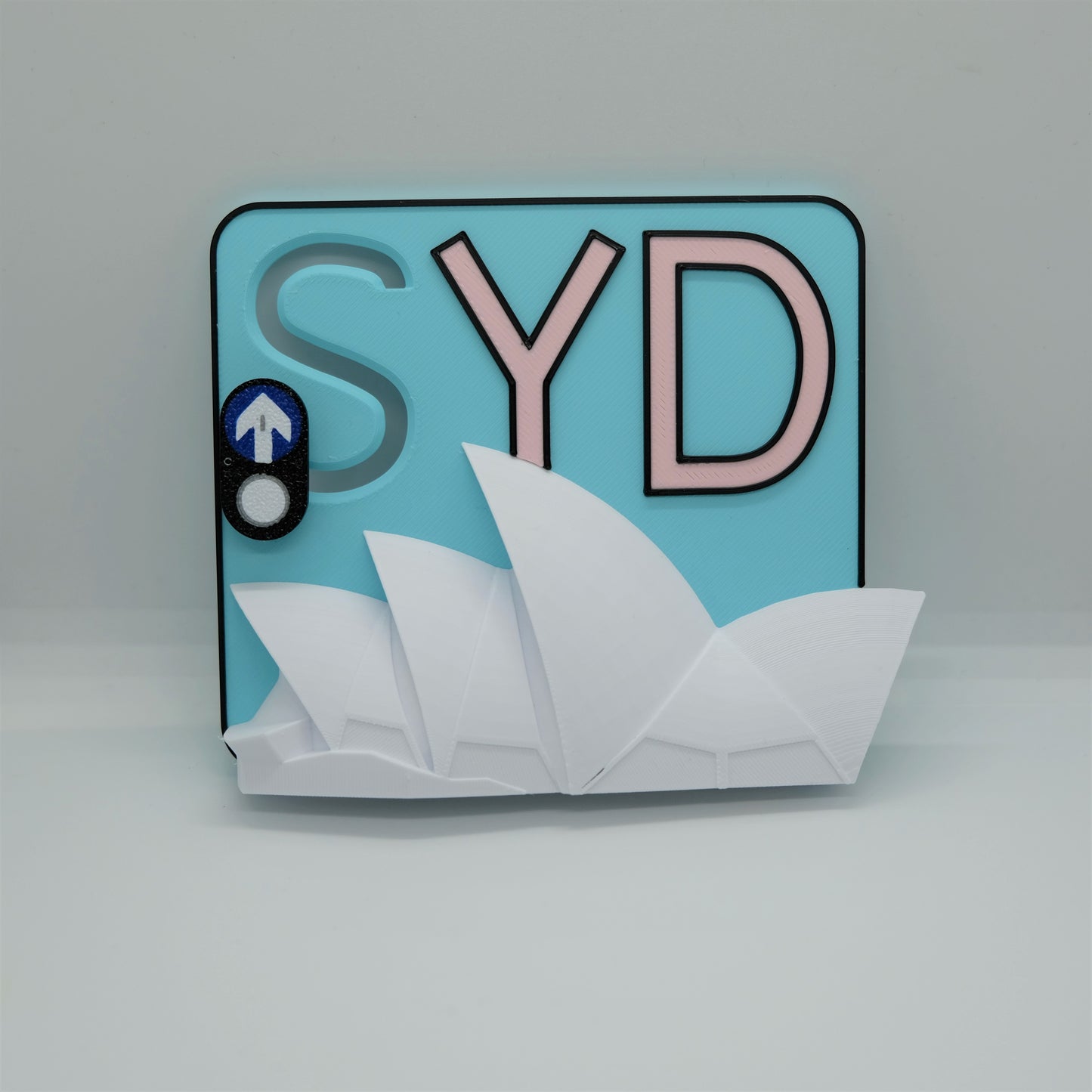 Slidable Sydney Theme Fridge Magnet | 3D Printed