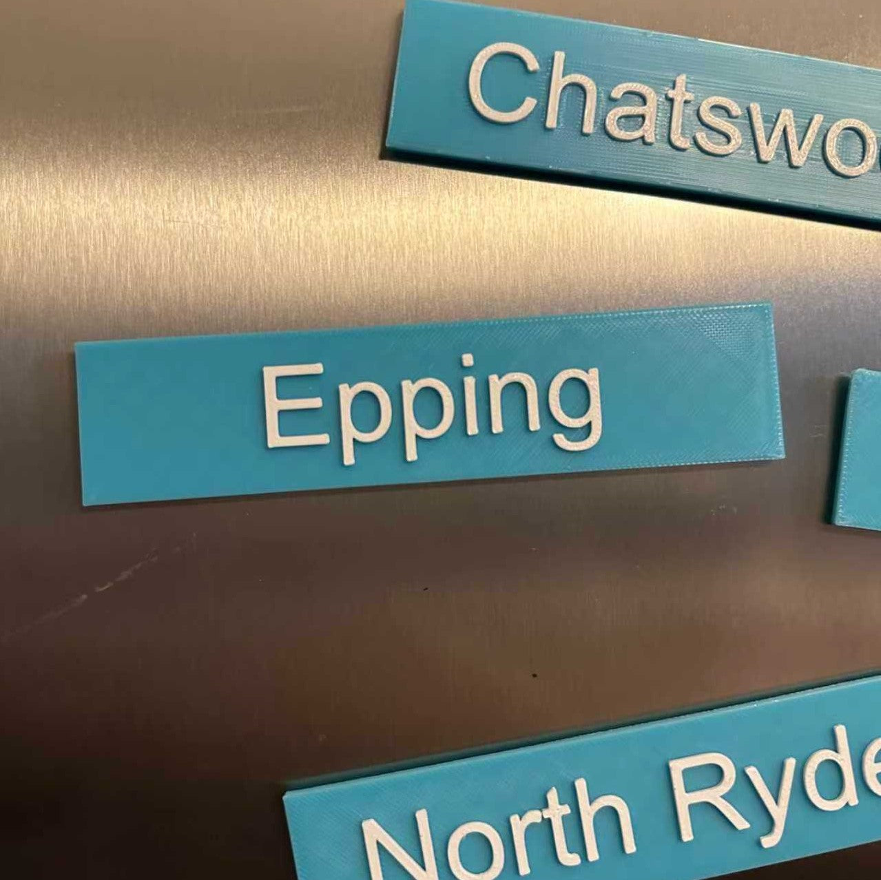 Sydney Train & Light Rail& Metro Station Fridge Magnets | 3D Printed
