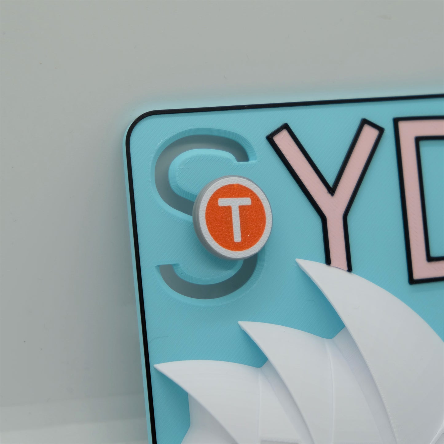 Slidable Sydney Theme Fridge Magnet | 3D Printed