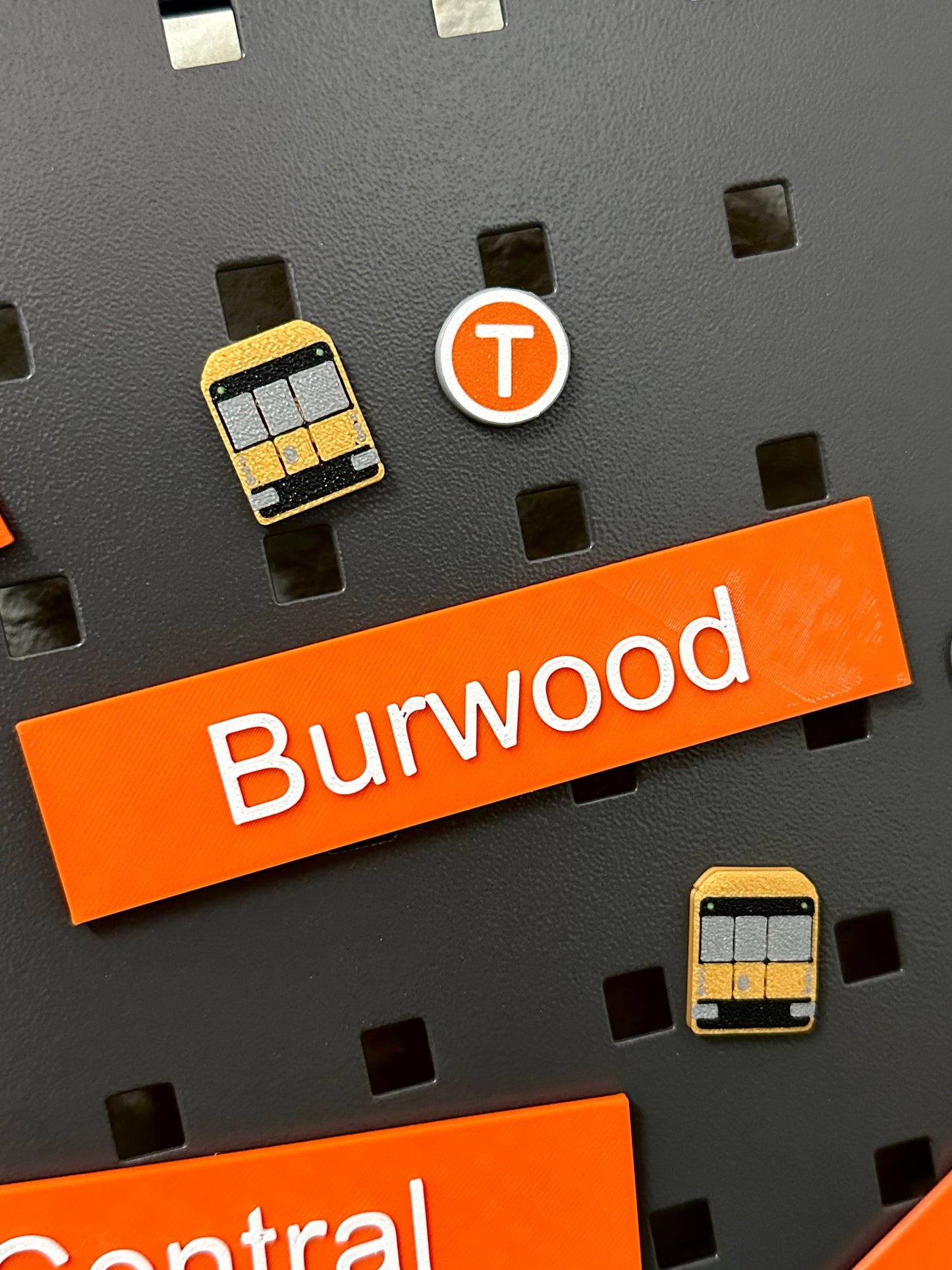 Sydney Train Station Sign Fridge Magnets | 3D Printed