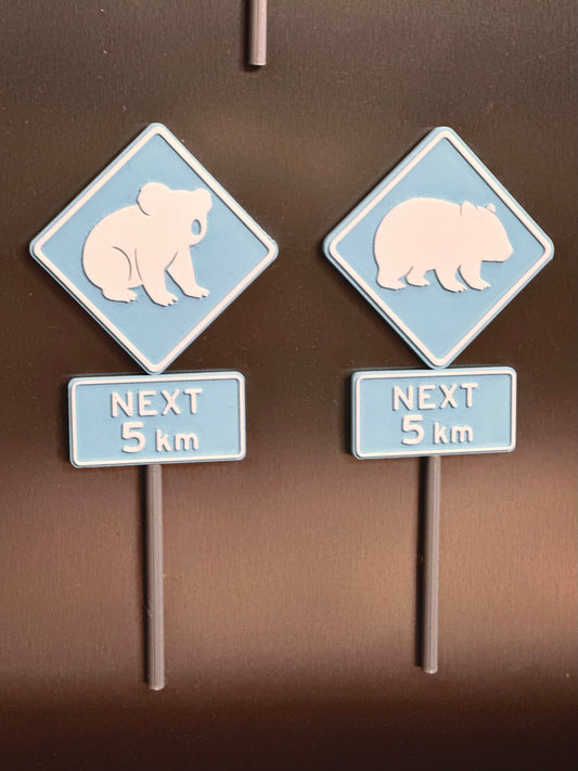 Australian Road Sign Animal Fridge Magnet