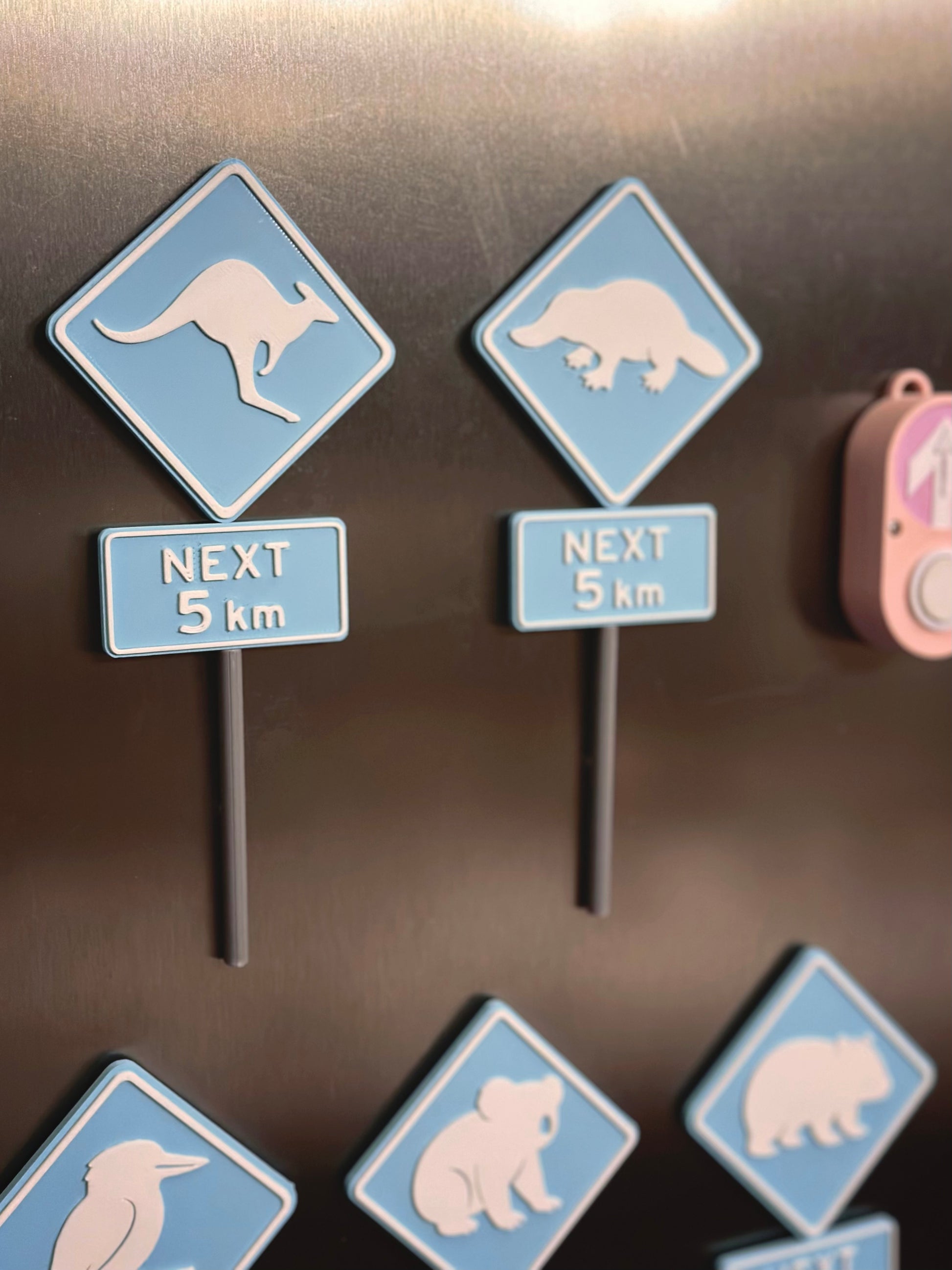 Australian Road Sign Animal Fridge Magnet