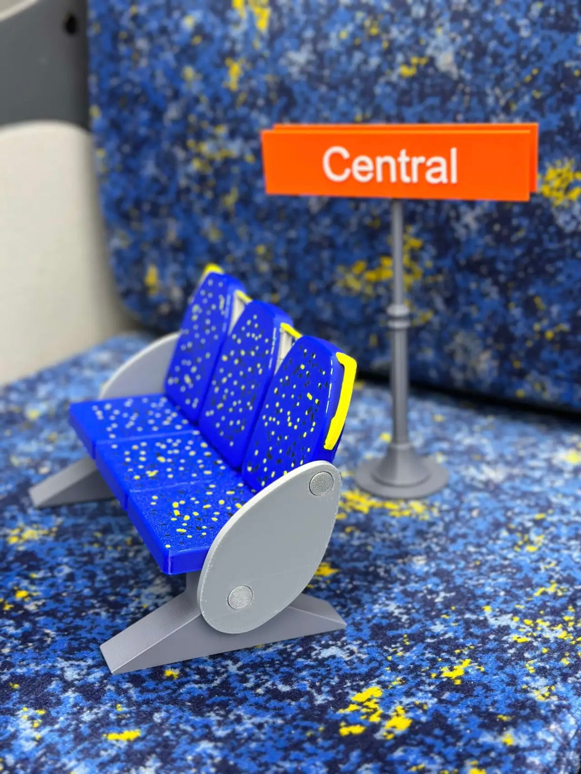 Flippable Sydney Train Seat miniature | 3D Printed