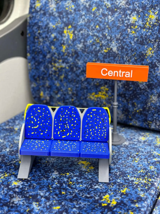 Flippable Sydney Train Seat miniature | 3D Printed