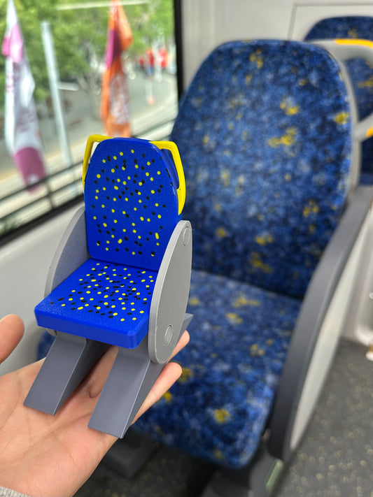 Flippable Sydney Train Seat | 3D Printed - Single Seat Edition