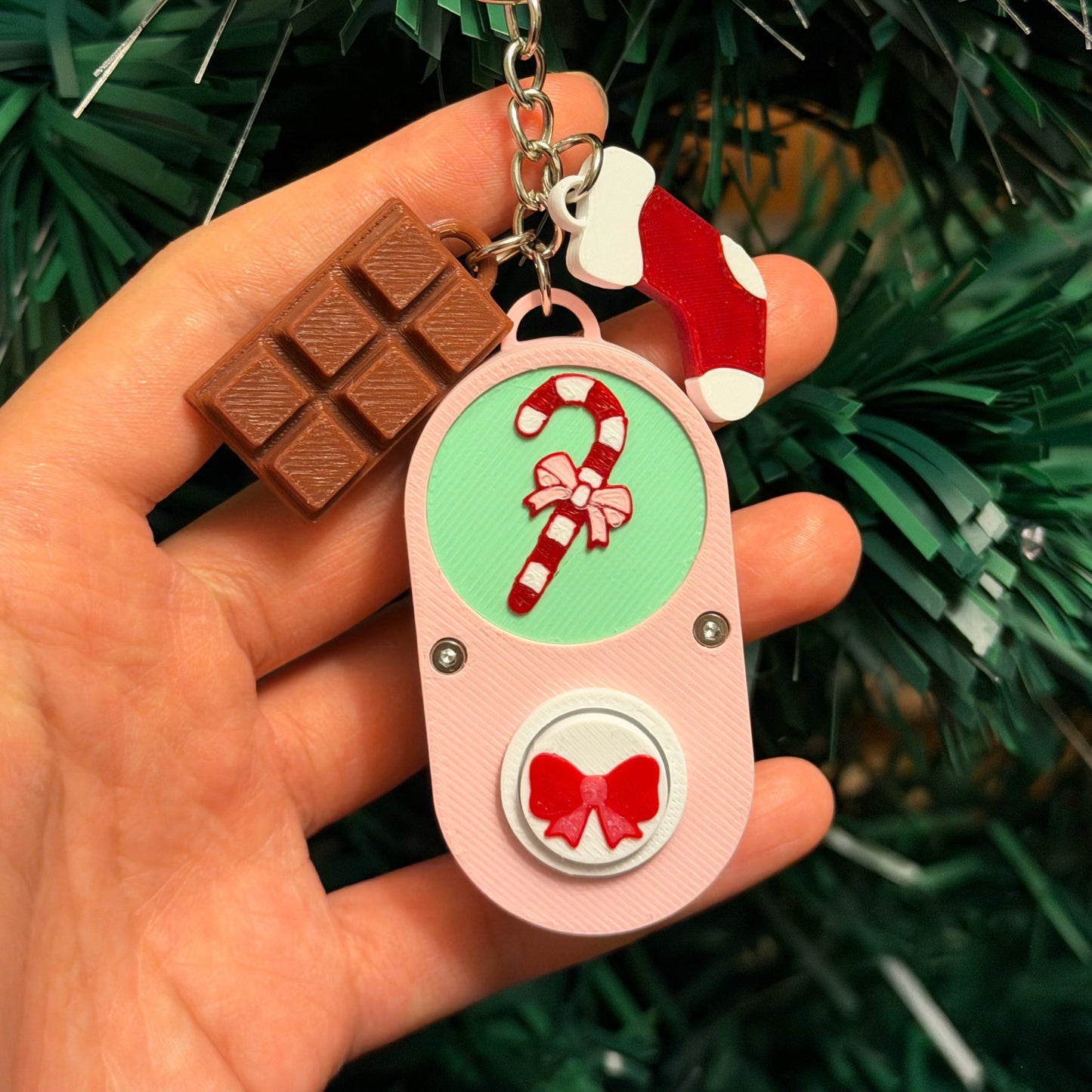Pedestrain Push Button Key Chain | Christmas Special Edition 2025