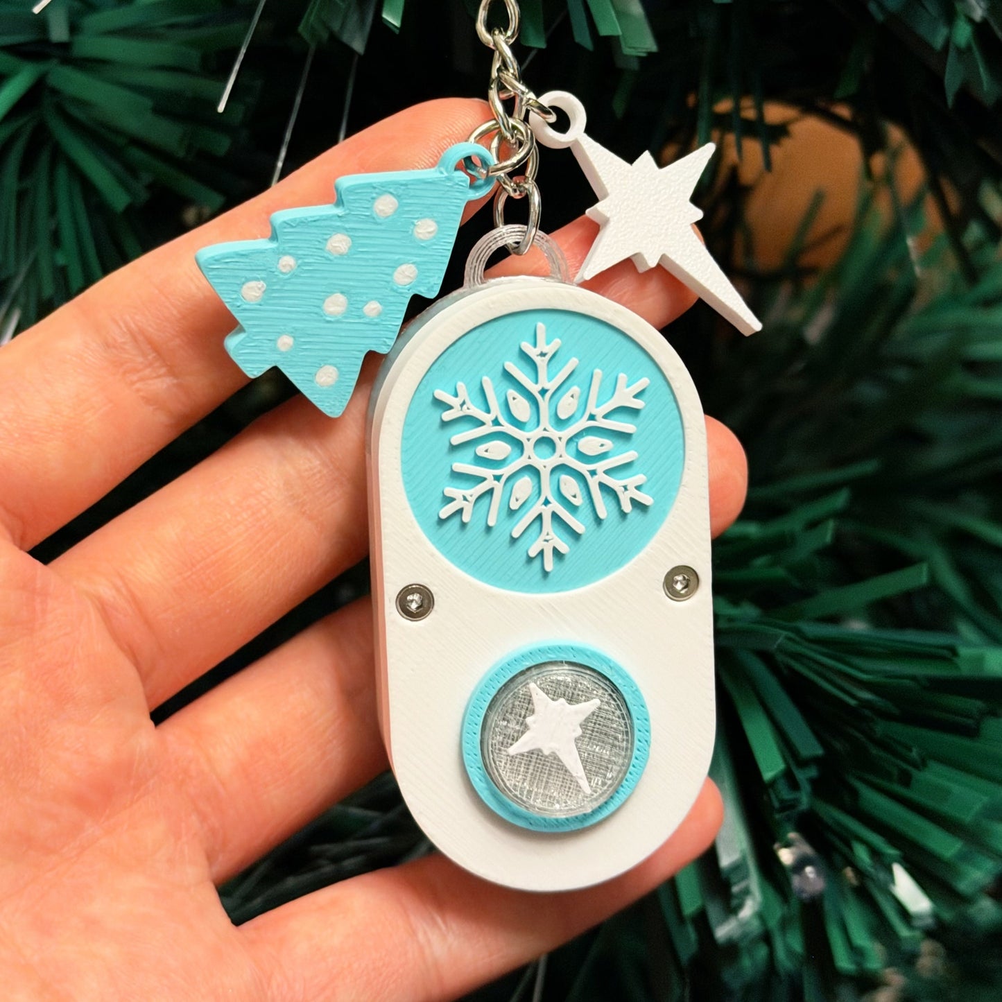 Pedestrain Push Button Key Chain | Christmas Special Edition 2025