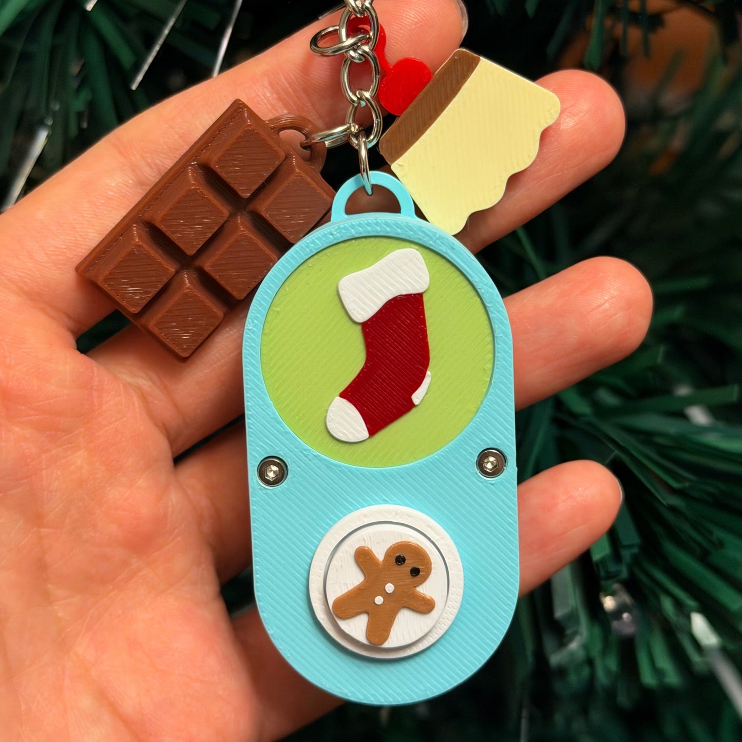 Pedestrain Push Button Key Chain | Christmas Special Edition 2025