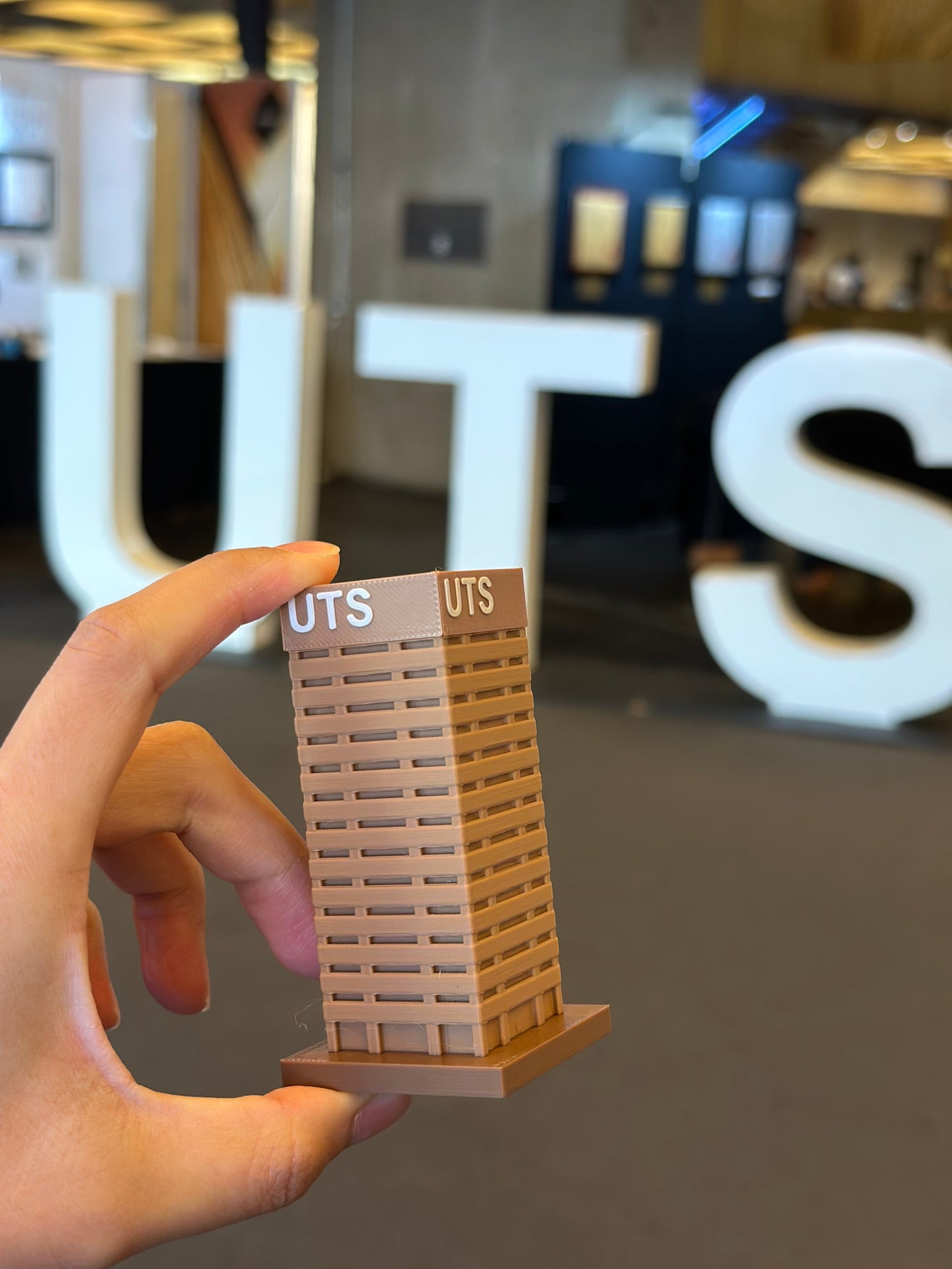 UTS Tower Model – 3D Printed Architectural Desk Display