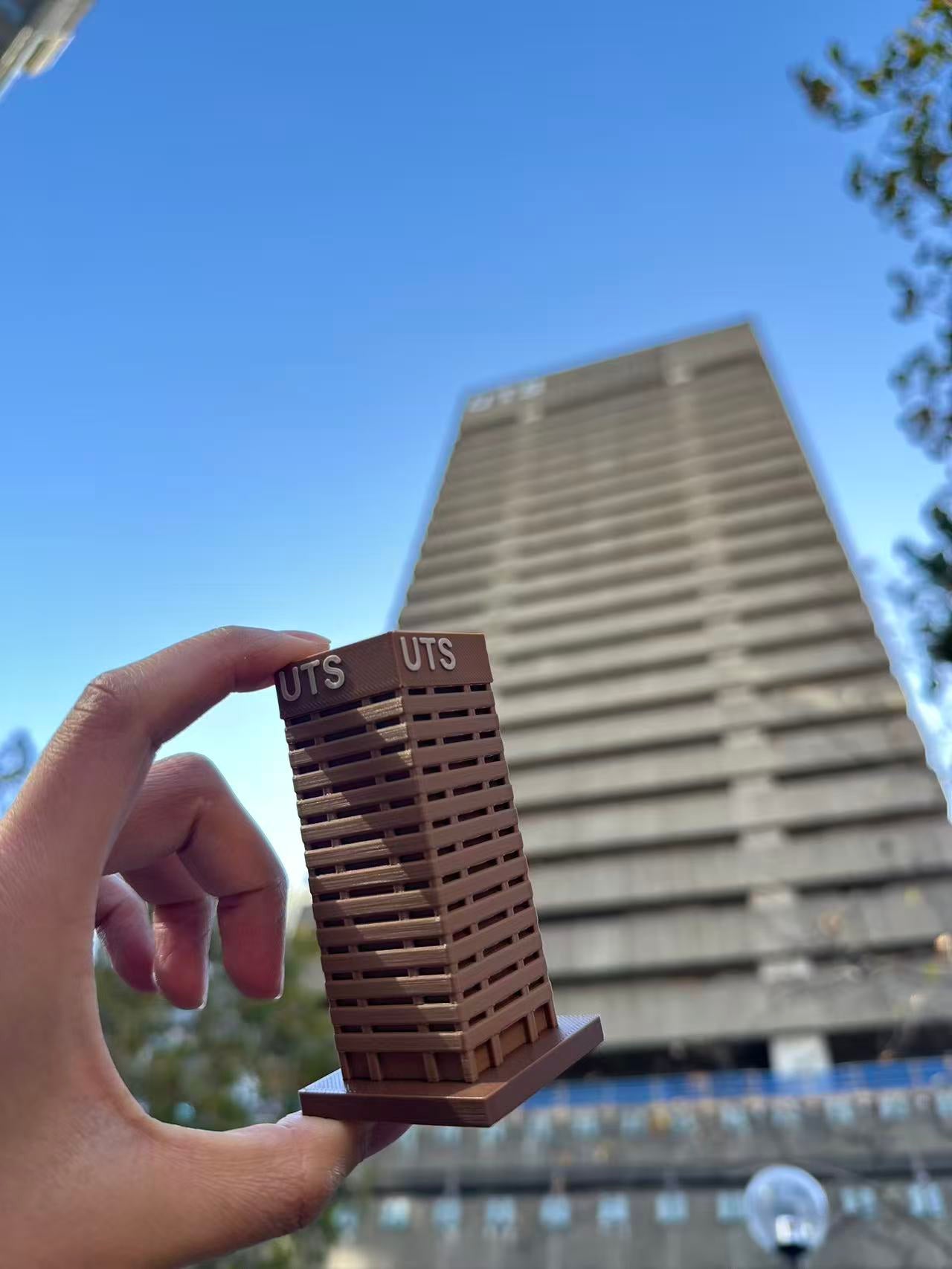 UTS Tower Model – 3D Printed Architectural Desk Display