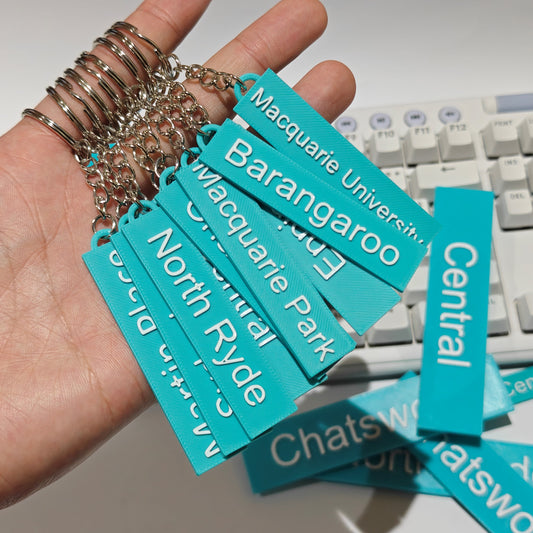 Sydney Metro Station Key Chains | 3D Printed